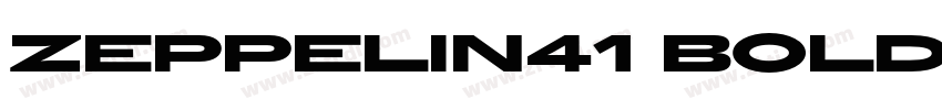 Zeppelin41 Bold字体转换